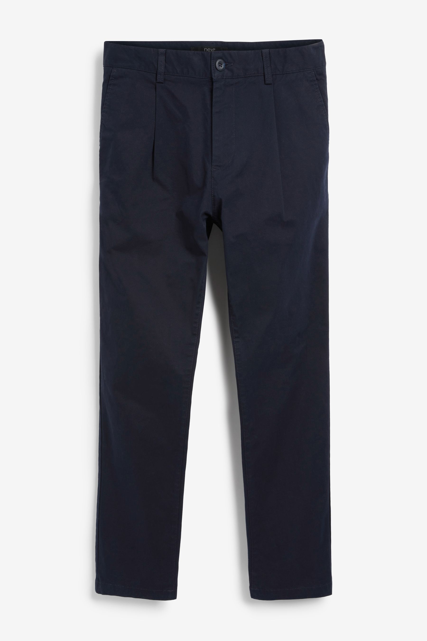 Pleated Stretch Chino Trousers