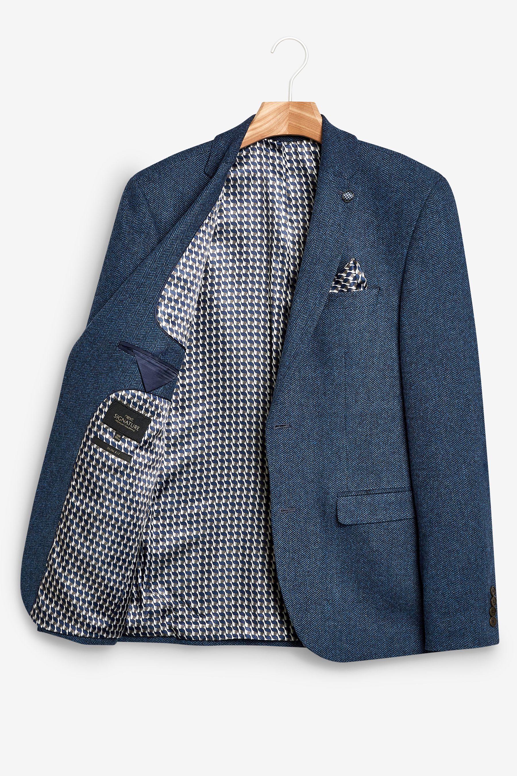 Signature Herringbone Blazer Slim Fit