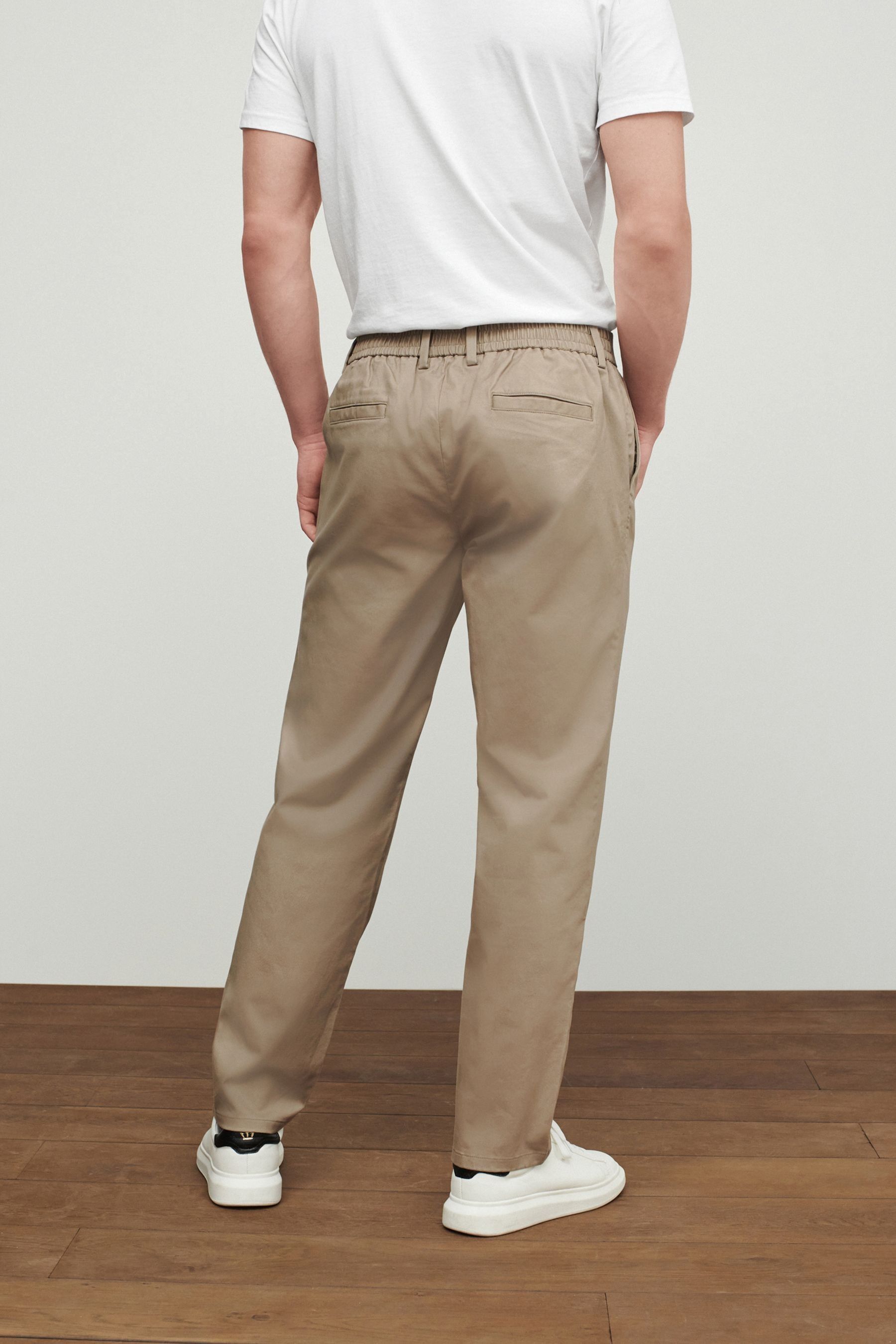 Stretch Chino Trousers Straight Fit