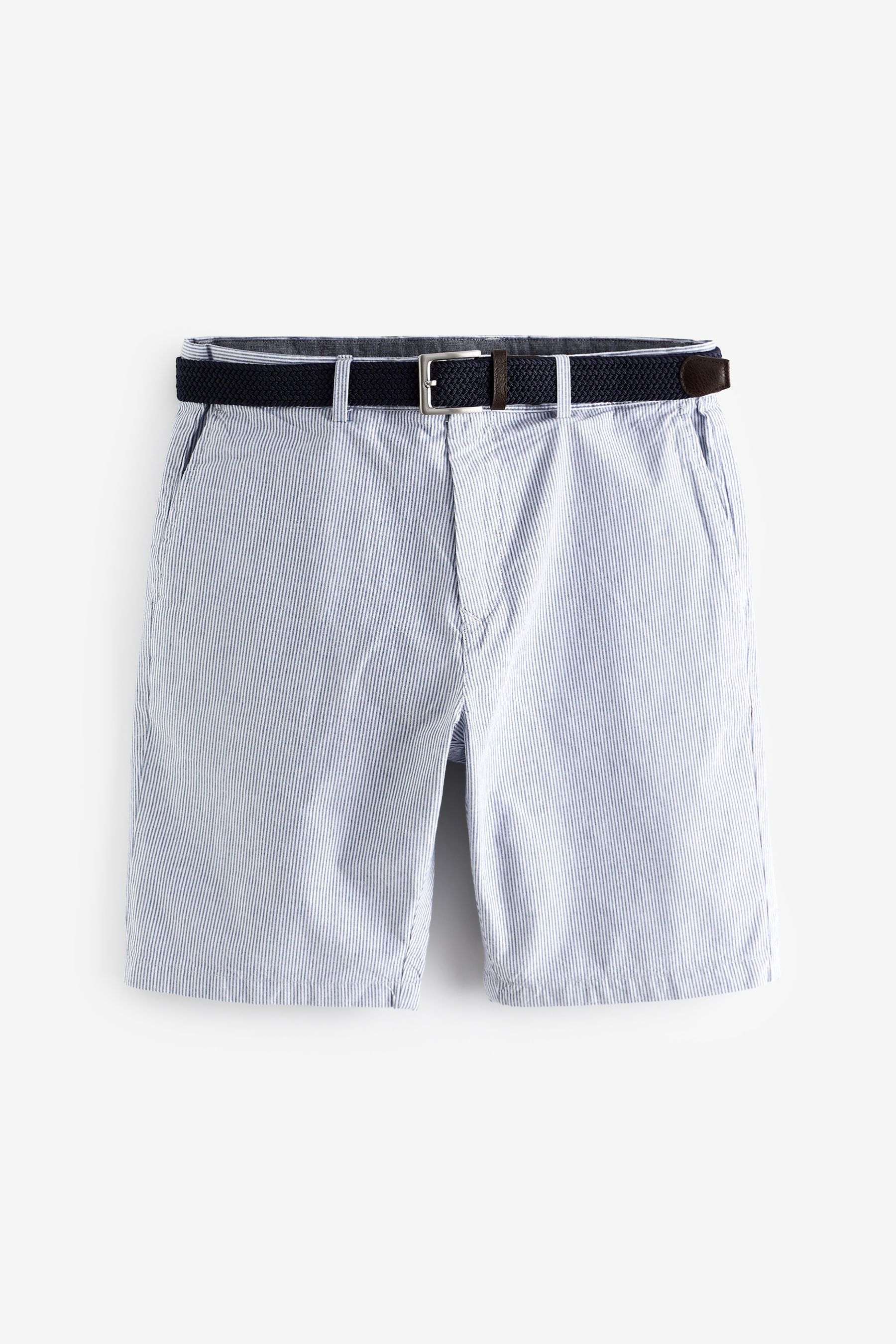 Belted Chino Shorts With Stretch