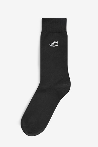 Embroidered Socks 5 Pack