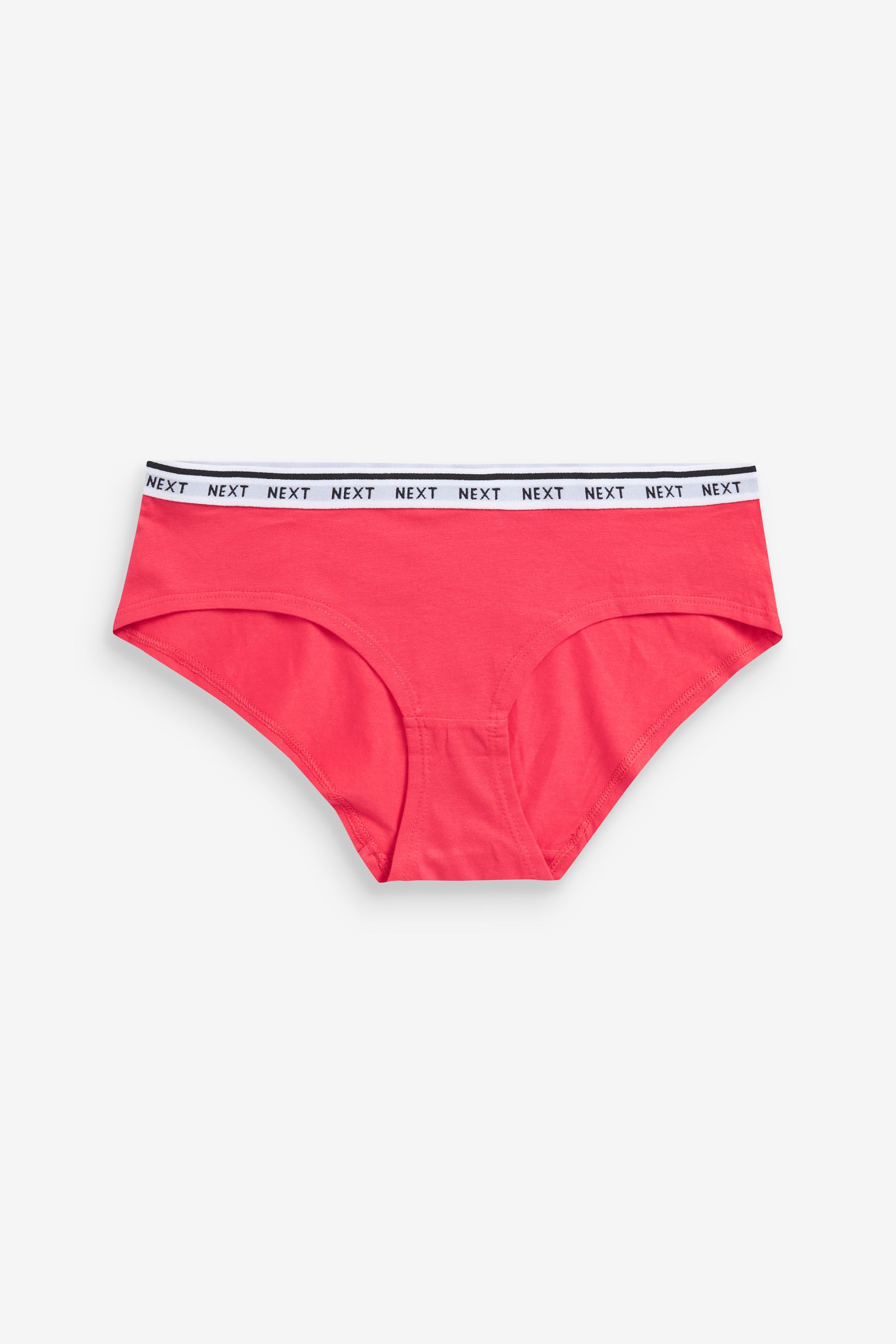 Cotton Rich Logo Knickers 4 Pack High Leg