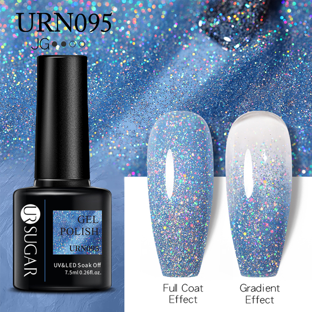 ur sugar 7.5ml gel polish manicure for nails christmas semi permanent vernes top coat soak off uv led gel color glitter varnish