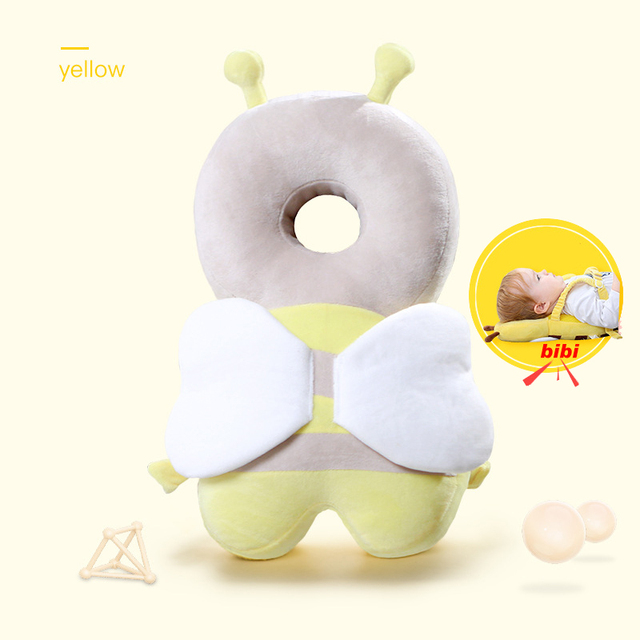 Baby Infant Head Protector Safety Pad Back Cushion Prevent Wounded Cartoon Security Pillows Breathable Anti-drop Pillow 1-3T