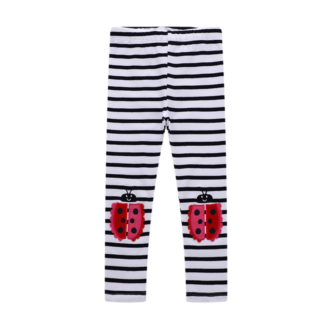 Seieroad Kids 2-7 Years Baby Long Pants Rainbow Embroidery Baby Pants Children Pants Baby Pants