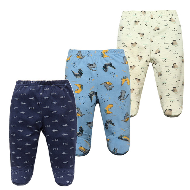 3pcs/lot Baby Pants 100% Cotton Autumn Spring Newborn Baby Boys Girls Pants Toddler Wear Infant Toddler Cartoon For Baby Clothes