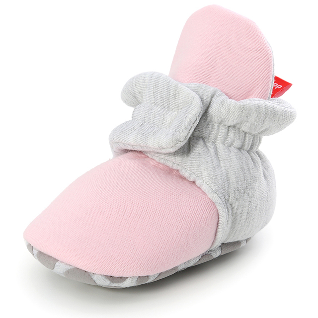 Newborn Baby Socks Shoes Boy Girl Star Toddler First Walkers Socks Cotton Comfort Soft Anti-slip Warm Crib Infant Shoes