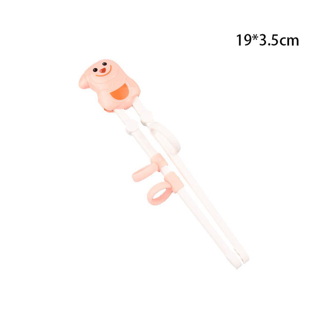 Baby Learning Chopsticks Cartoon Animal Beginner Chopsticks Portable ABS Silicone Children's Tableware Kids Training Auxiliary