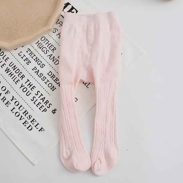 Girls Cotton Knitted Tie Socks High Waist Baby Tights 0-8 Years Winter Winter Tights