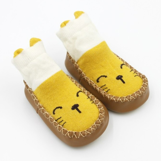 baby indoor sock baby shoes newborn boy socks winter thick terry cotton baby girl sock with rubber soles infant animal sock