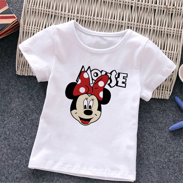 Baby Donald Duck T-shirt Cute Cartoon Print T-shirt Summer White O-Neck Short Sleeve Baby Boys Girls Clothes Baby Clothes