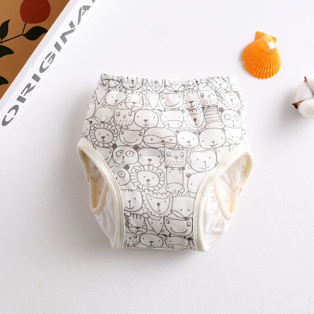 Cotton Reusable Baby Diapers Cute Waterproof Training Pants Panties Washable Underwear Infant Cloth Diapers Baby Diaper Diapers