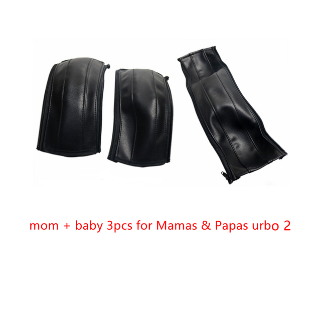 Leather Covers For Mama And Papas Urbo 2 Baby Stroller Bumper Pram Handle Sleeve Armrest Protective Cover Bar Accessories