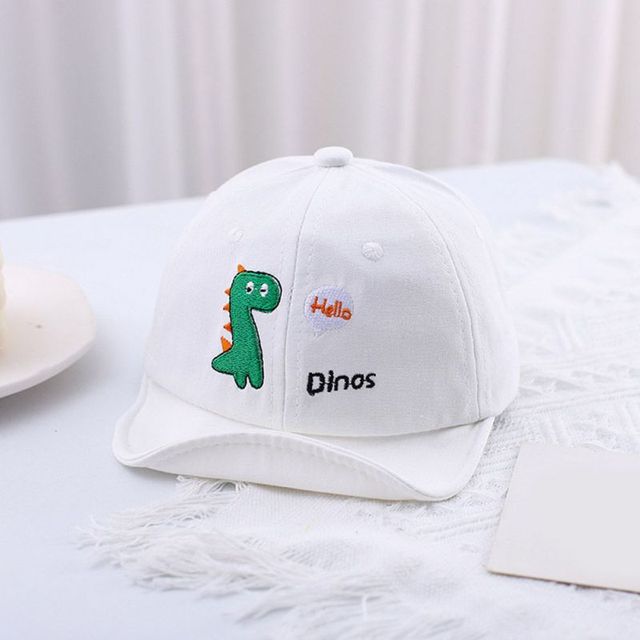 Baby Baseball Hat Caps For Kids Cartoon Dinosaur Print Baby Boy Girl Travel Sun Caps Toddler Hats Gift Adjustable