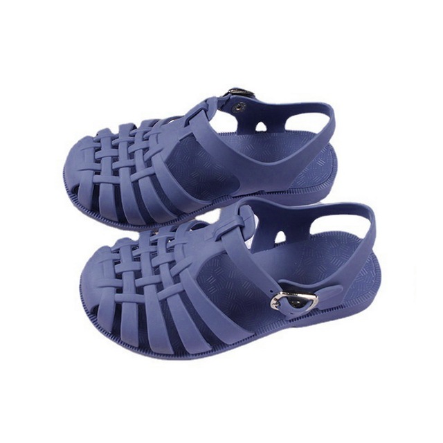 Children Gladiator Sandals Breathable Perforated PVC Children Summer Shoes New Fashion Beach Boys Girls Summer Shoes 2021