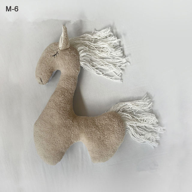 Newborn Photography Pillow Pegasus Horse Photo Props Doll Pillow Infant Photo Shoot Studio Accessories Posing Bean