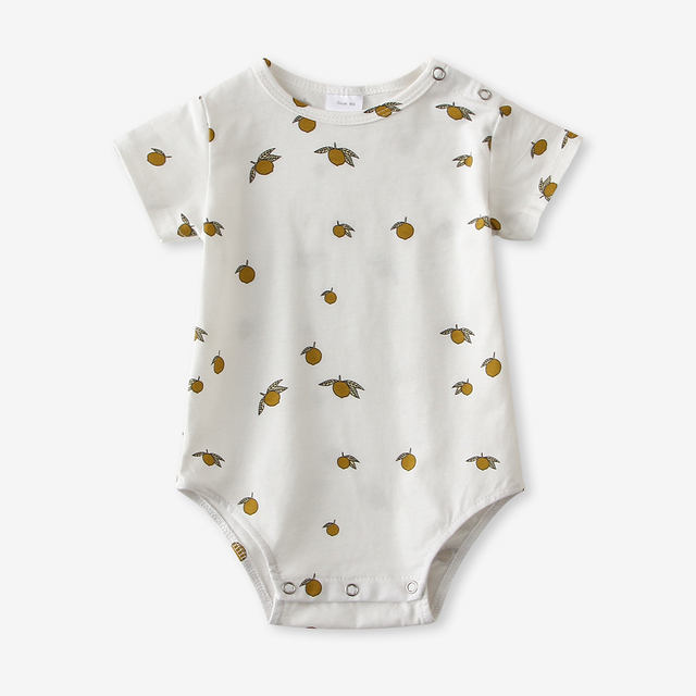 Infant Baby Boy Girl Romper Spring Summer Newborn Button Printed Jumpsuit Casual Long Sleeve Baby Boy Outfits Clothes Autumn