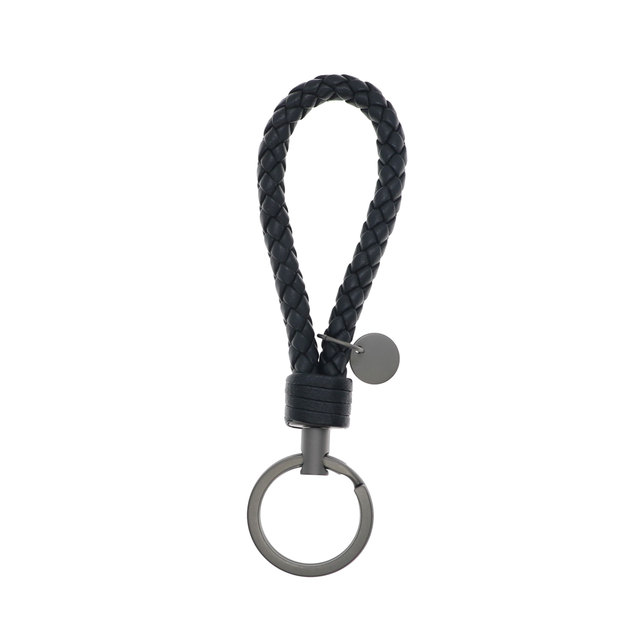 New Fashion Sheepskin Key Chain for Car Keys Clip Ring Women Weave Leather Key Holder Organizer Top Quality Men's Key Ring