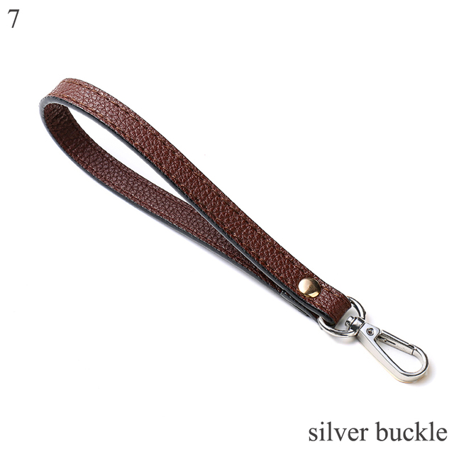 Wrist Bag Strap Handle Fashion PU Leather Women Girls Purse Strap Bag Small Bag Strap Solid Color Replacement Purse Strap