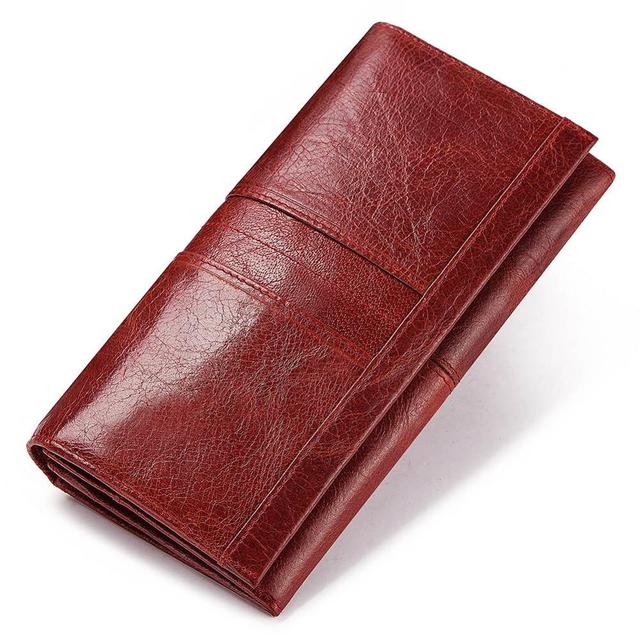 New Fashion Women's Leather Wallet Genuine Leather Women Wallet With Clip Card Holder Business Card Holder