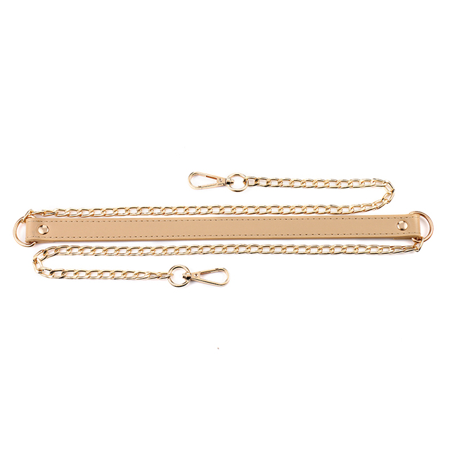 120cm Bag Chain Replacement Metal Chain PU Leather Bag Straps DIY Handbag Handles Shoulder Straps Accessories Bag Handles