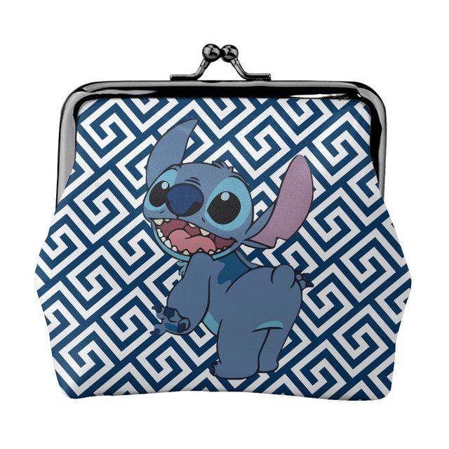 2022 Disney Stitch Female Small Wallet Luxury PU Wallet Coin Purses Women Girl Trend Card Holder Designer Clutch Bag Cartoon