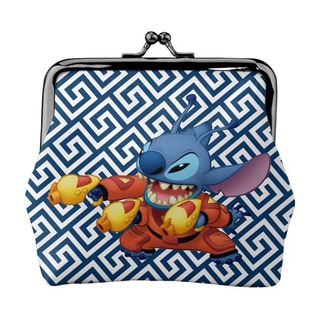 2022 Disney Stitch Female Small Wallet Luxury PU Wallet Coin Purses Women Girl Trend Card Holder Designer Clutch Bag Cartoon