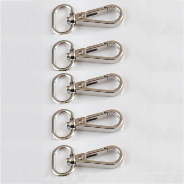 5Pcs Bag Metal Belt Buckle Swivel Trigger Buckle Lock Swivel Buckle Snap Hook Clip DIY Keychain Ring Keyring Craft Bag Hardware Parts