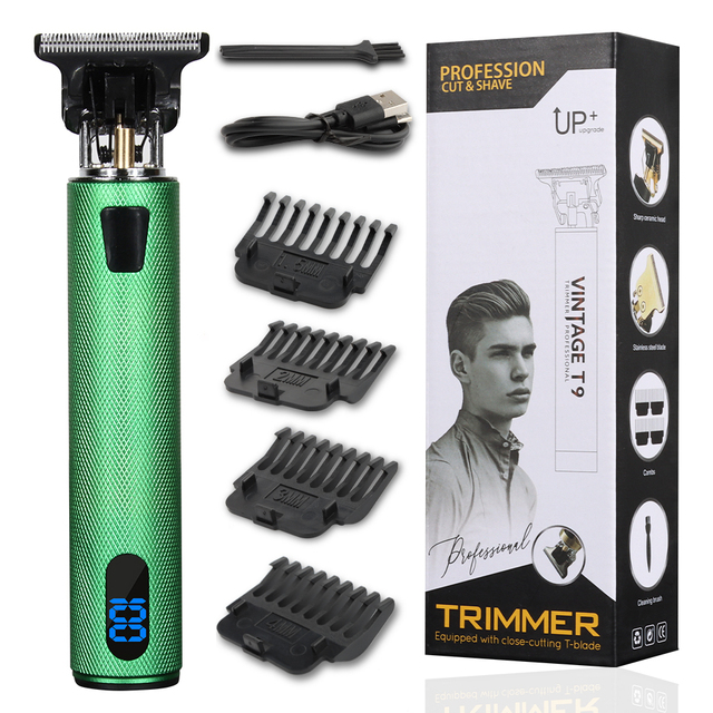 T9 USB Electric Hair Cutting Professional Beard Trimmer Machine Rechargeable New Hair Clipper Man Shaver Trimmer For Men Barber