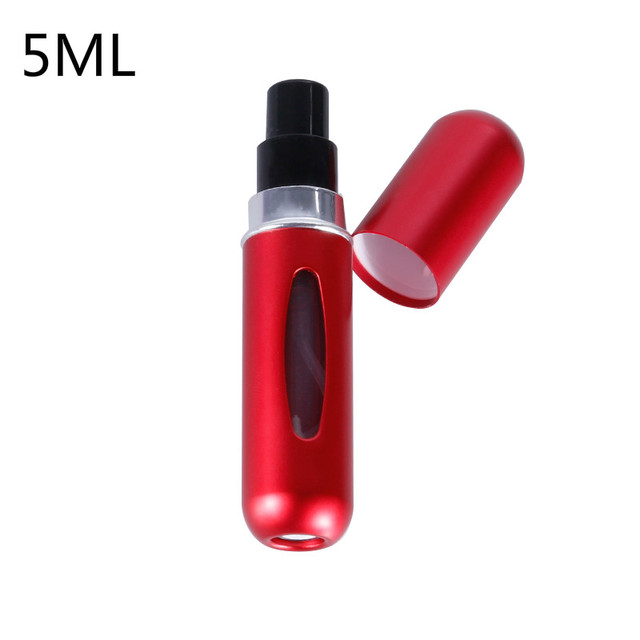 5ml Perfume Atomizer Portable Liquid Container For Cosmetics Small Aluminum Atomizer Coachella Empty Bottle Refillable For Travel