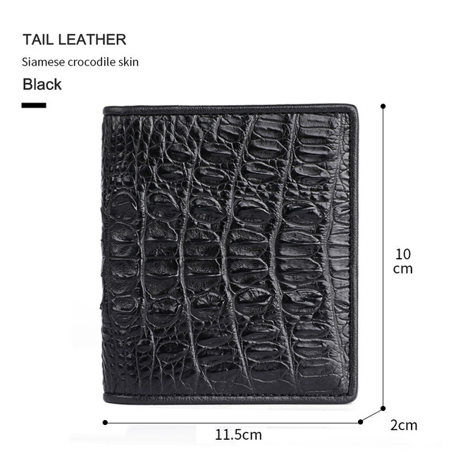 Men's wallet genuine crocodile skin short slim wallet 2022 special sale fashion brand bifold wallets male gifts