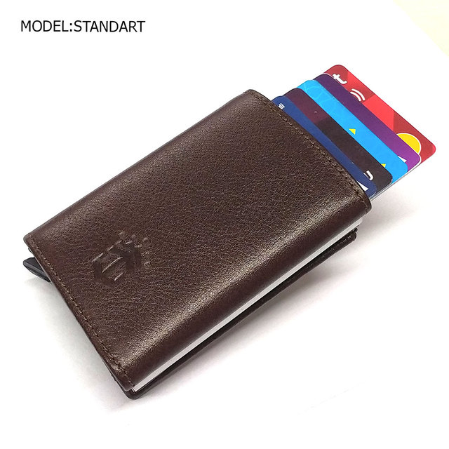 smart wallet business card holder genuine cowhide handmade smart automatic card holder men gift distributions card holder wallet wallet men card holder purse cards wallet money purse men's wallet id card holder men's wallets