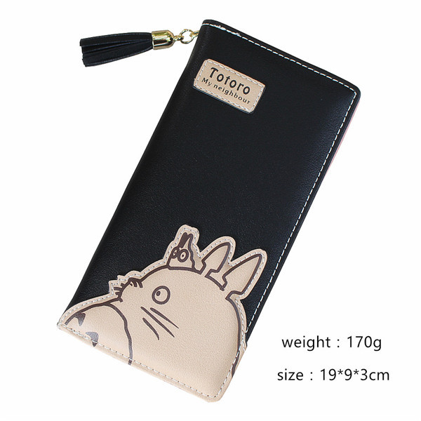 High Quality Women Wallets Totoro Design Ladies Clutch PU Leather Wallet Student Coin Purse Money Bags Long/Short Card Holder