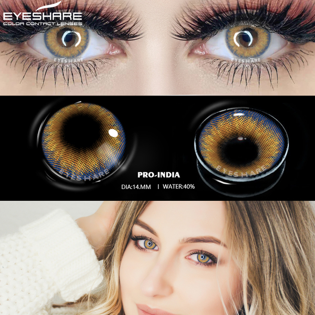 Eyeshare Colored Eye Lenses Annual Makeup Colored Eye Contact Lenses Eye Contact Lenses Cosmetic Colored Eyes Eyes Makeup