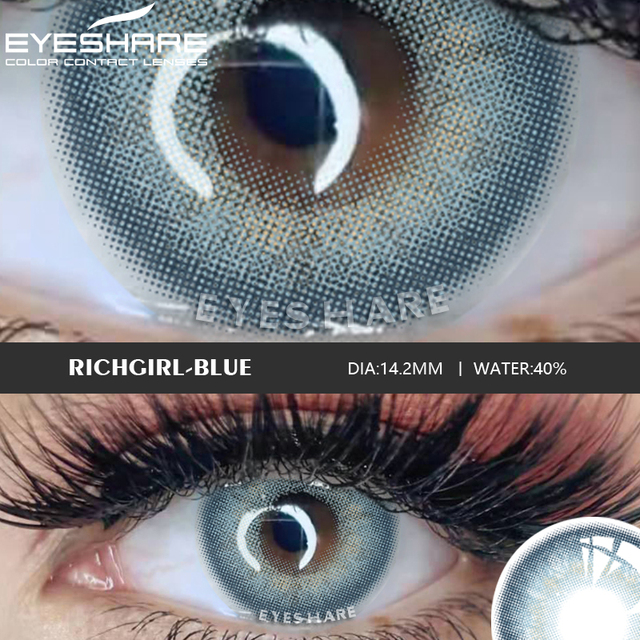 EYESHARE عدسات عين لاصقة 2 قطعة/زوج المنزلي GlassBall عدسات لاصقة ملونة العين مستحضرات تجميلية ملونة عدسات لاصقة ملونة الجمال العين ماكياج