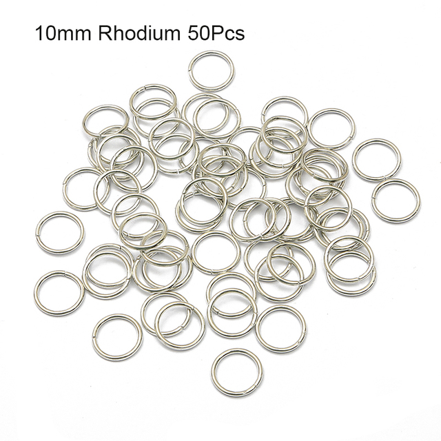 50pcs Mix Color Hair Braid Dreadlock Beads Cuffs Rings Tube Accessories Opening Hoop Circle 10-12mm Inner Hole Hair Rings