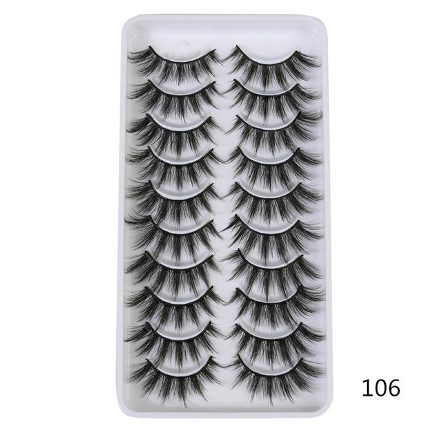 QUXINHAO wholesale 10 pairs lashes eyelashes cilios 3d mink lashes mink eyelashes wholesale false eyelashes maquiagem