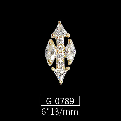 New Nail Art Jewelry Nail Art Zircon Flower Pendant Wild Nail Art Diamond Nail Art Zircon Jewelry G-0783