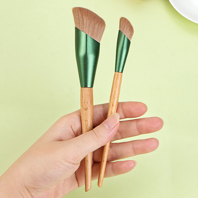 Wig 1/2 Piece Foundation Makeup Brush Slant Head Liquid Foundation Concealer Cosmetic Blending Brushes Face Contour Beauty Tool