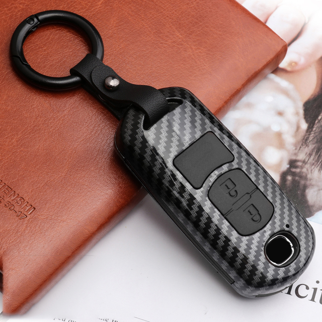 2020 Silicon Carbon Fiber Car Key Cover For Mazda 2 3 5 6 2017 CX-4 CX-5 CX-7 CX-9 CX-3 CX 5 Auto Smart Remote Protective Case