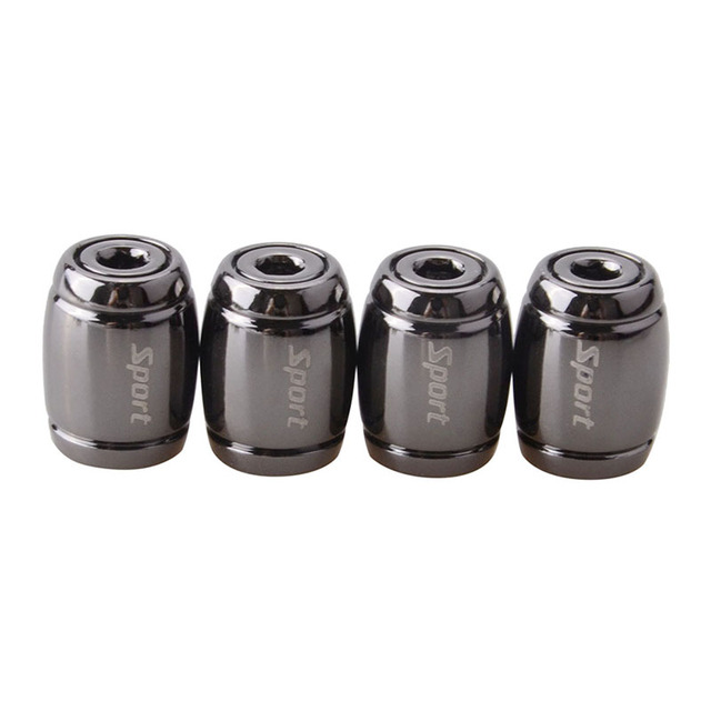 4psc Bullet Shell Universal Car Wheel Tire Valve Caps,Rim Tire Stem Covers,Aluminum Alloy Car Styling Parts Accessories