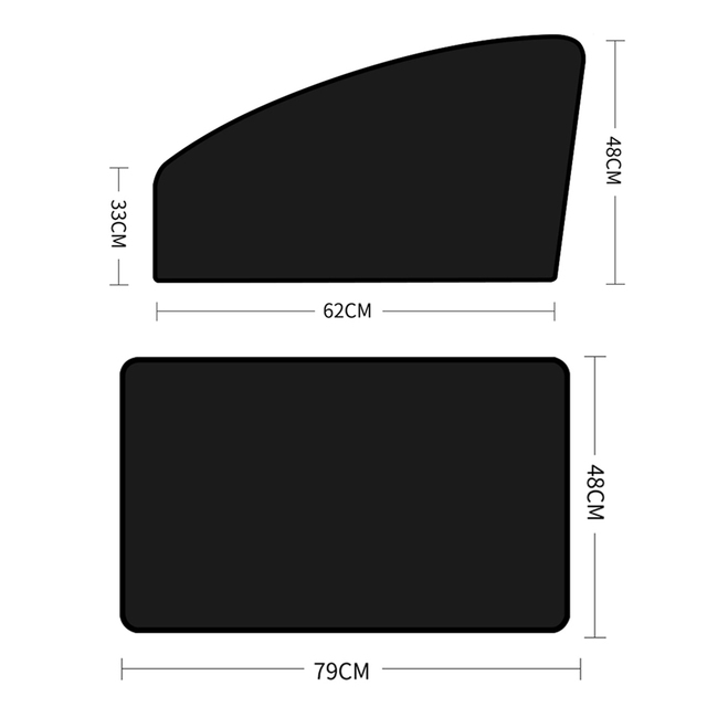 4 قطعة سيارة المغناطيسي الجانب نافذة ظلة غطاء الشمس قناع الصيف حماية نافذة الستار ل الجبهة الخلفية الأسود اكسسوارات السيارات