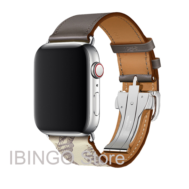 For Apple Watch Band Series 7 6 5 4 3 2 1 SE Genuine Leather Band Apple Watch 45mm 41mm 44mm 40mm 42mm 38mm Strap for iWatch