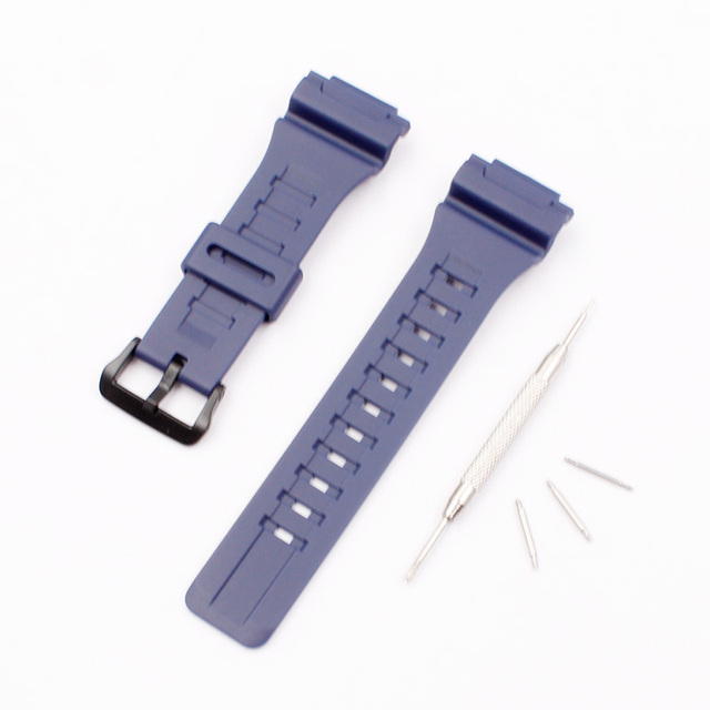 Watch Accessories for Casio Resin Strap AQ-S810W AQS810WC Pin Buckle Men's and Women's Sports Silicone Strap Case 18mm