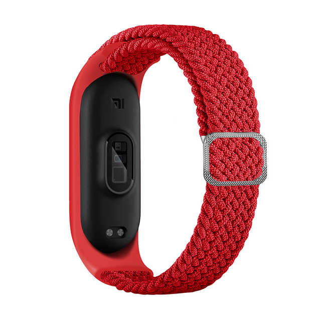 ZHIX مطاطا قابل للتعديل النايلون مضفر سوار ل Mi الفرقة 6 حزام Miband 4 3 correa معصمه ل شاومي Mi الفرقة 5 حزام