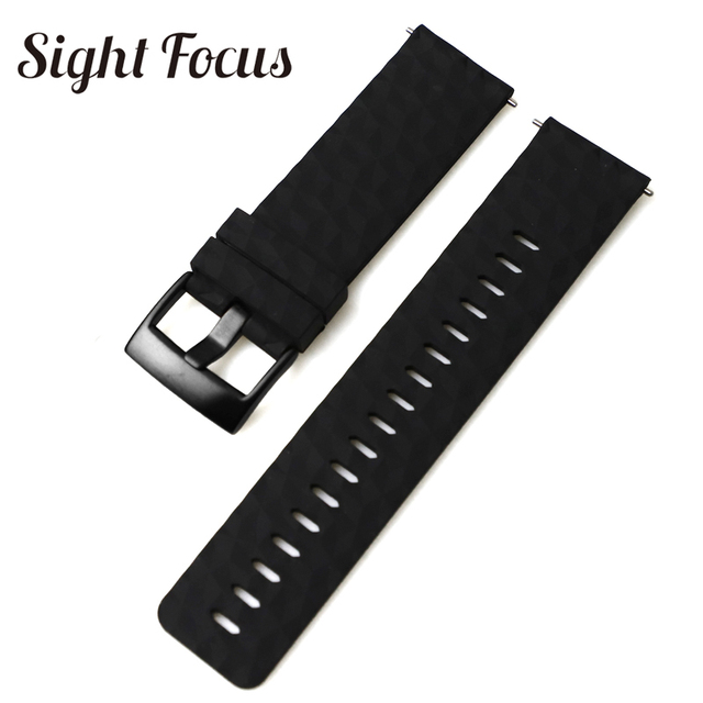 24mm Quick Release Watch Bands for Suunto 7 Spartan Sports Camouflage Silicone Watch Strap, Suunto 9, Traverse, D5 Diving Watches