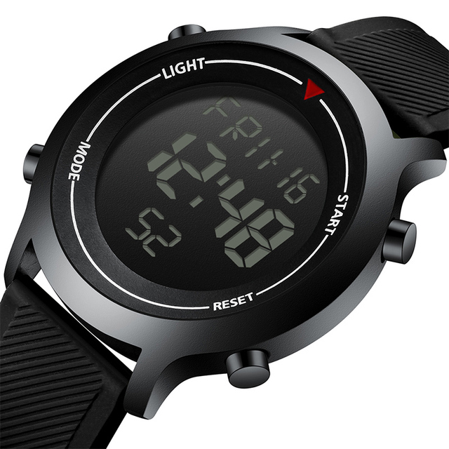 Men Alloy Watch New Digital Watch Erkek Kol Saati Waterproof Silicone Wrist Watch Dropship