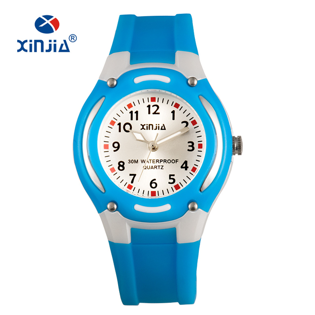 XINJIA Children Quartz Watch Lady Casual Watches Fashion Ladies Wristwatches Jelly Watch Kids Girls Students Sports Wristwatches