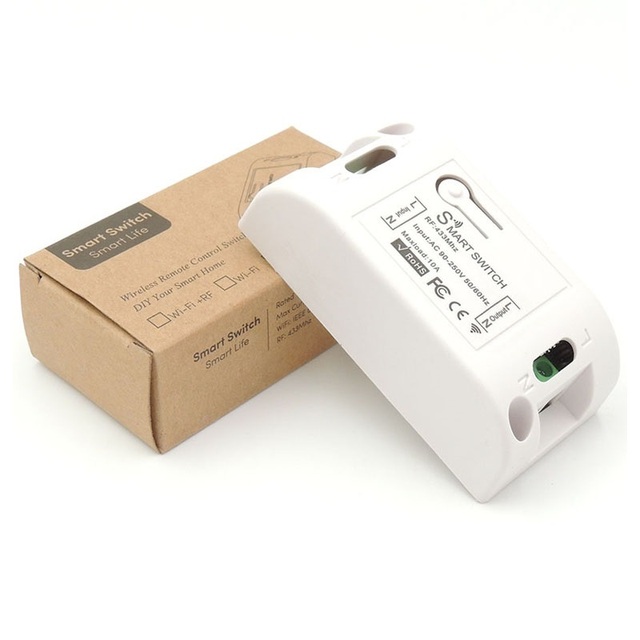 Diese 433Mhz wireless wall switch rf 86 wall panel transmitter safety switch and ac 110v 220v relay interrupt for light