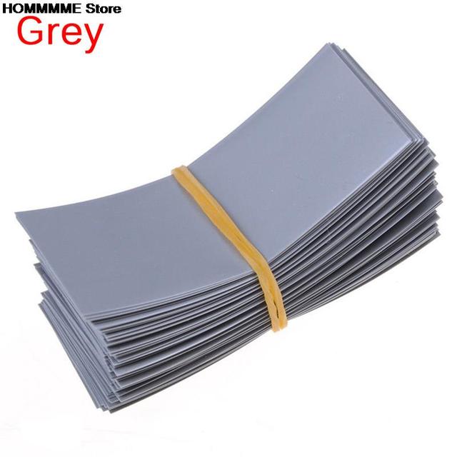 HOT SALE 100pcs Li-ion PVC Heat Shrink Tubing 18650 Battery Wrap Precut Size 72*18.5mm Battery Film Tape Battery Cover